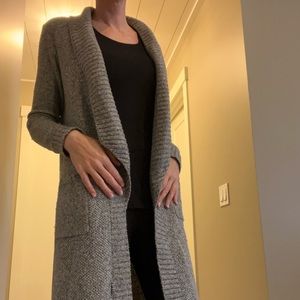 3/4 knit sweater with pockets